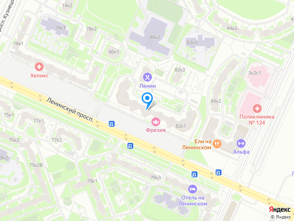 Детский сад 82, Красносельский район на карте