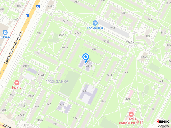 Детский сад 25, Калининский район на карте