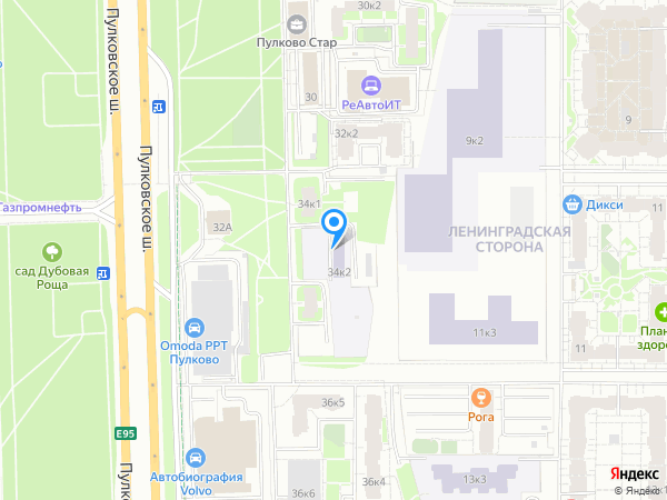 Детский сад 80, Московский район на карте