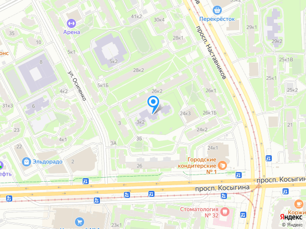 Детский сад 93, Красногвардейский район на карте