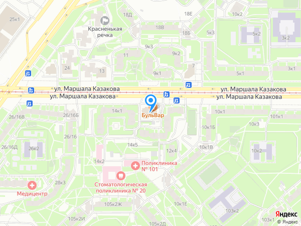 Бульвар на карте
