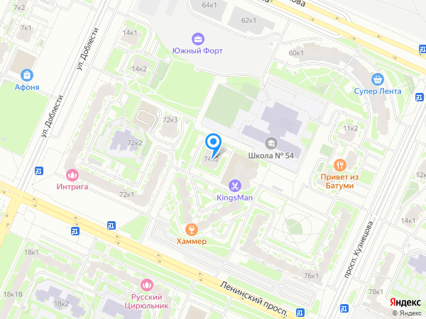 Детский сад 81, Красносельский район на карте