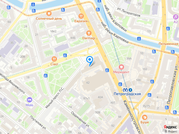 Тхэквондо ВТФ (Петроградская) на карте