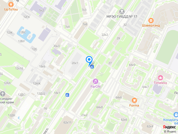 Детский сад 9, Калининский район на карте