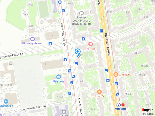 Детский сад 73, Кировский район на карте