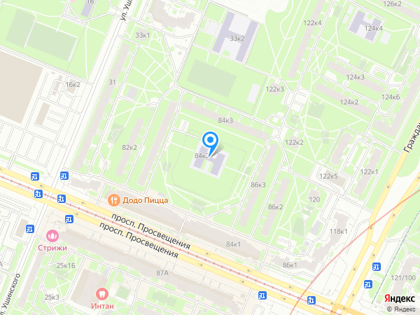 Детский сад 90, Калининский район на карте