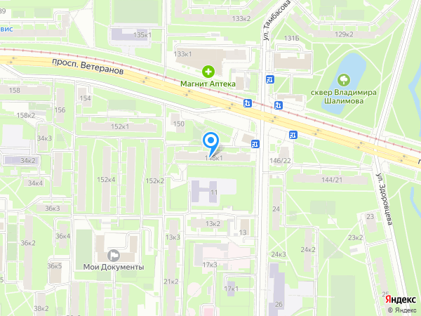 Детский сад 32, Красносельский район на карте