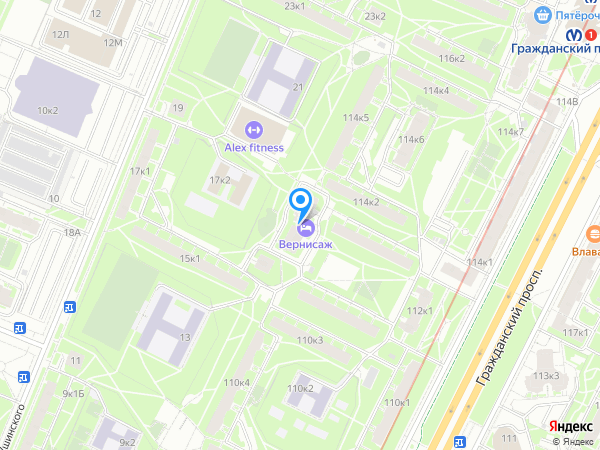 Вернисаж на карте