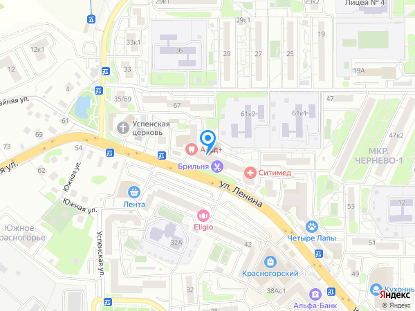 Стоматология ДЕНТАЛ ПЛЮС на карте
