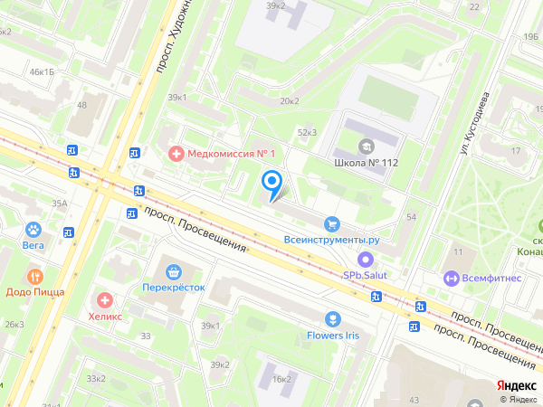 Центр обмена жилья на карте