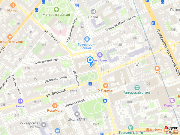 Гефест проекция на карте