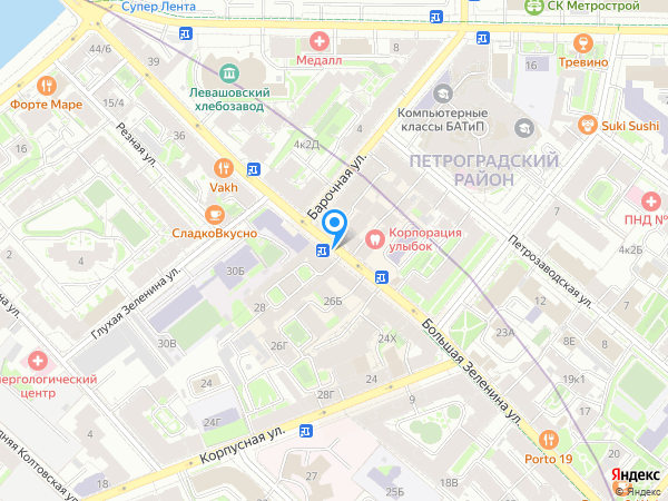Детский сад 63, Петроградский район на карте