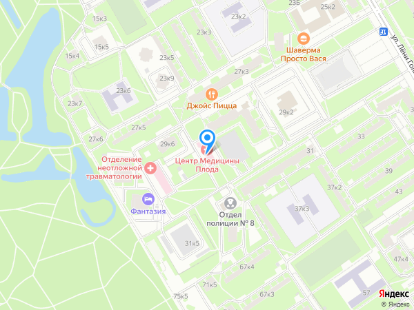 Центр медицины плода по адресу улица Лёни Голикова, 29к3 на карте