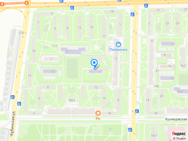 Детский сад 98, Московский район на карте