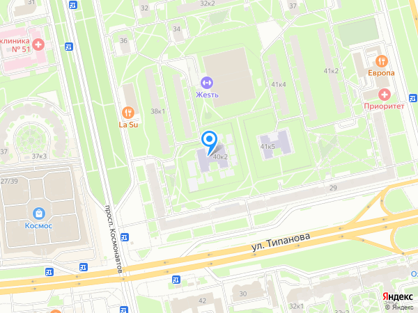 Детский сад 698, Московский район на карте