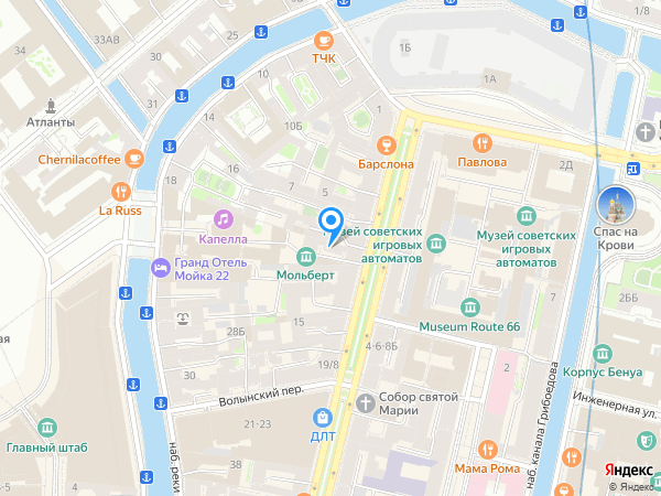 Дворы Капеллы на карте