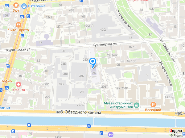 Детский сад 126, Адмиралтейский район на карте