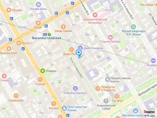 Парадиз на карте