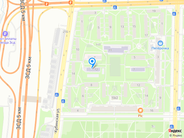 Детский сад 100, Московский район на карте