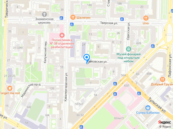 Детский сад 34, Центральный район на карте