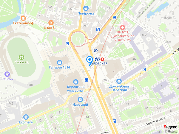 Школа балета Kasok. Хореография и балет для детей по адресу Стачек 170В на карте