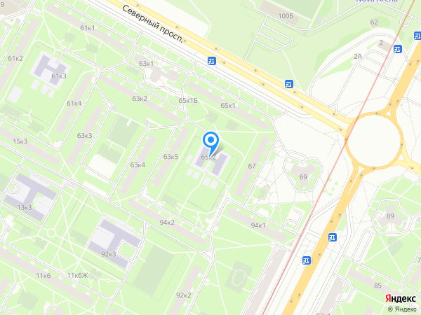 Детский сад 102, Калининский район на карте