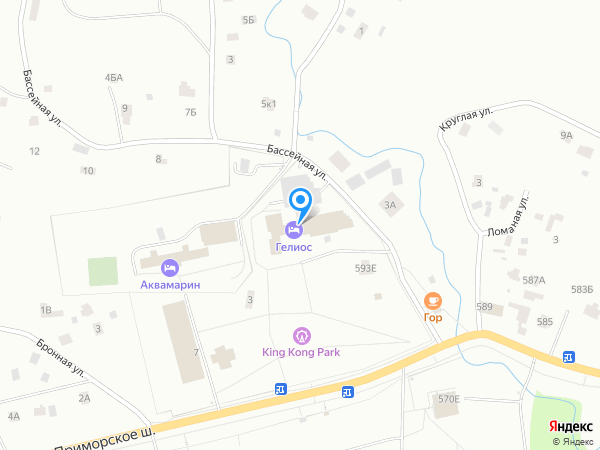 Аквамарин загородный SPA отель на карте