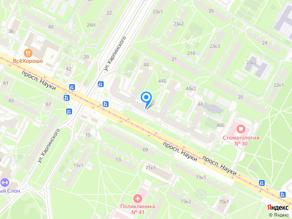 Детский сад 46, Калининский район на карте