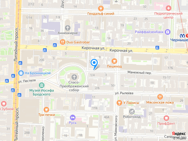 Детский сад 39, Центральный район на карте