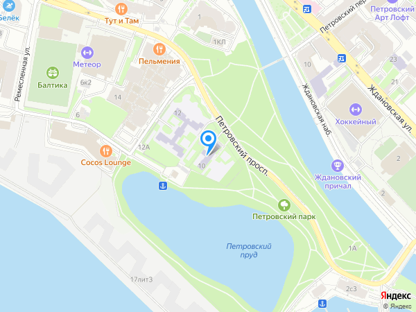 Детский сад 77, Петроградский район на карте