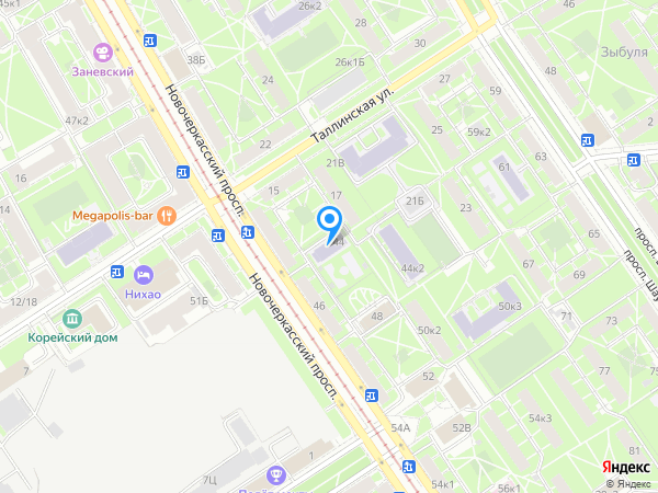 Детский сад 78, Красногвардейский район на карте