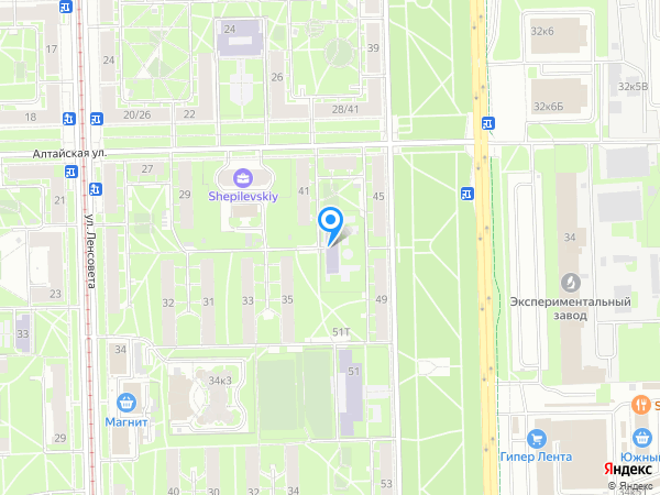 Детский сад 104, Московский район на карте