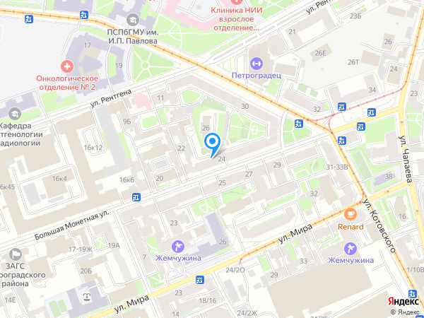 Детский сад 32, Петроградский район на карте