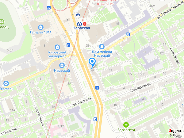 Российский Капитал по адресу просп. Стачек, д. 4/1 на карте