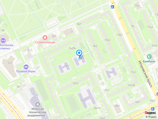 Детский сад 4, Невский район на карте