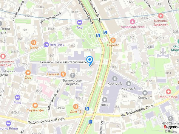 Женский Клуб на карте