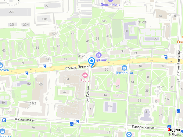 Банк «Советский» по адресу Колпино, просп. Ленина, д. 50 на карте