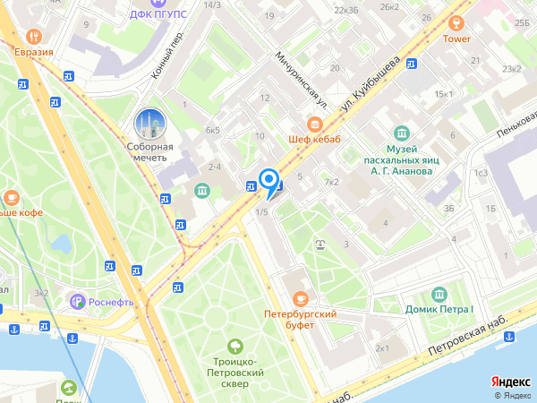 Детский сад 84, Петроградский район на карте