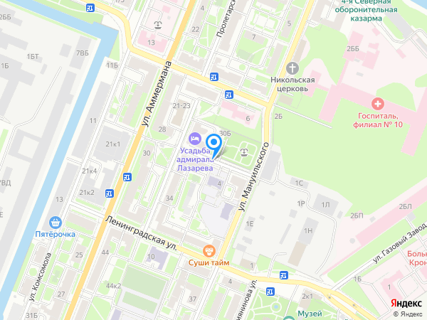 Детский сад 8, Кронштадтский район на карте