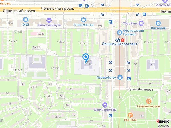 Детский сад 13, Кировский район на карте