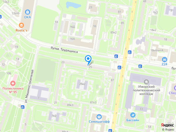 Детский сад 18, Колпинский район на карте