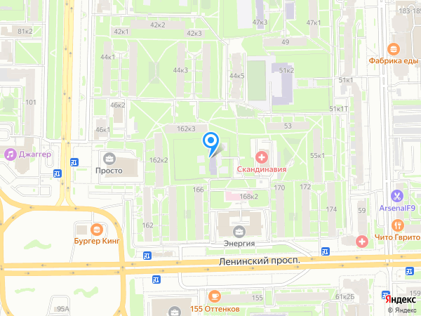 Детский сад 10, Московский район на карте