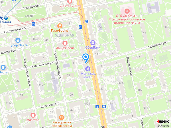Почта Банк по адресу просп. Энгельса, д. 58а на карте