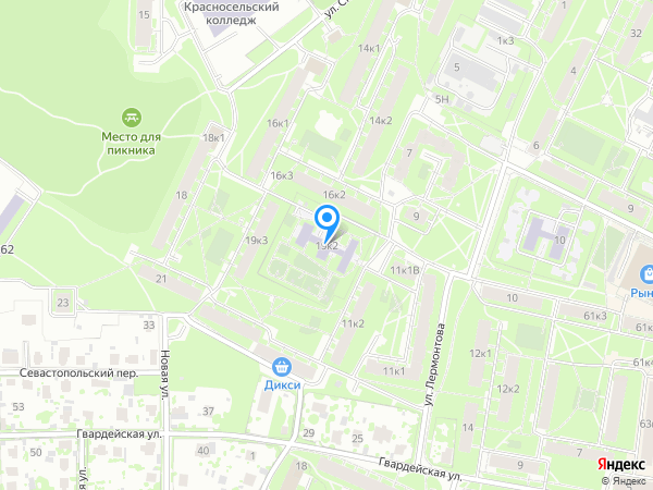 Детский сад 41, Красносельский район на карте