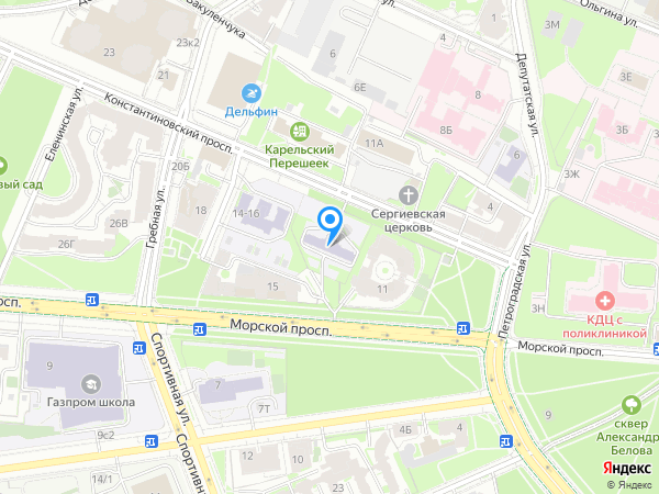 Детский сад 72, Петроградский район на карте