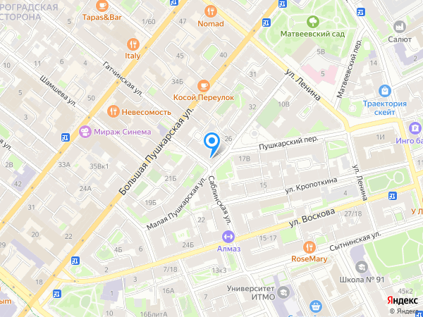 Детский сад 85, Петроградский район на карте