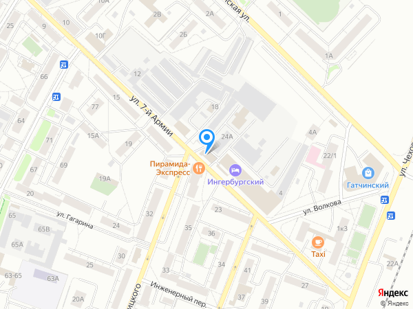 Ингербургский на карте
