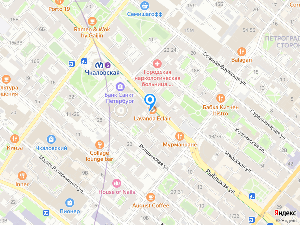 Балтийский Банк по адресу ул. Большая Зеленина, д. 8, корп. 2 на карте