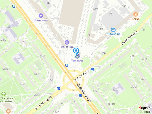 Деливери Рекрут на карте