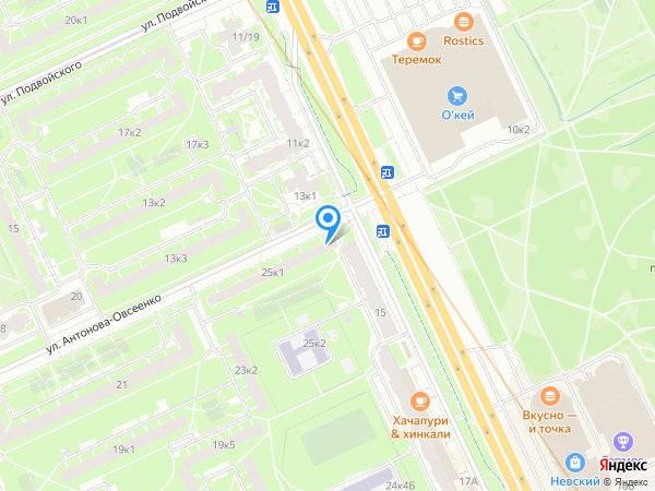 Детский сад 101, Невский район на карте